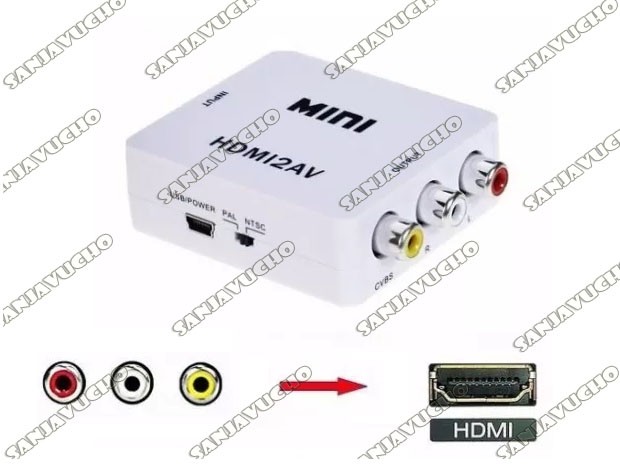 &+   CONVERTIDOR VIDEO AV A HDMI